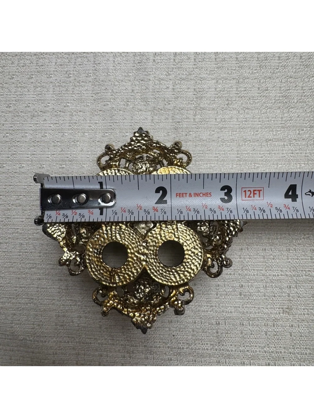Vintage 1950s Lipstick Holder Silver Tone Filigree Vanity Organizer 4 Slot